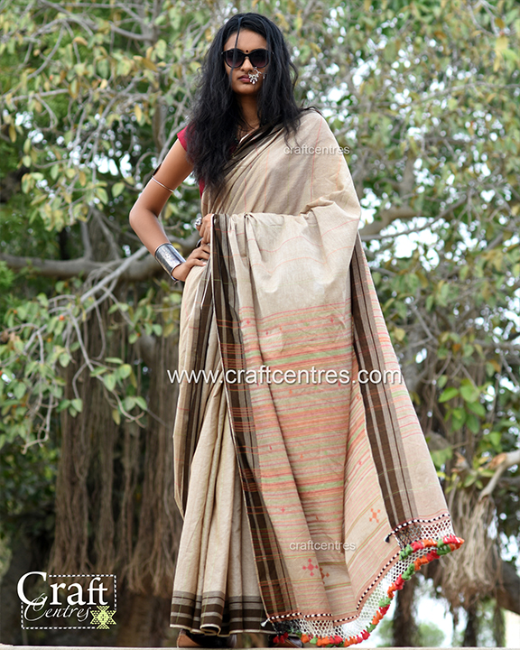 Bhujodi saree cotton