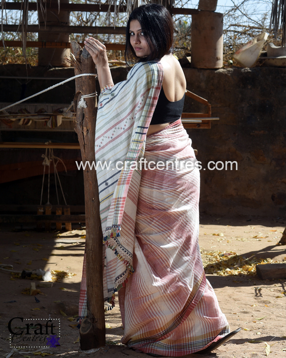 Kala cotton bhujodi saree