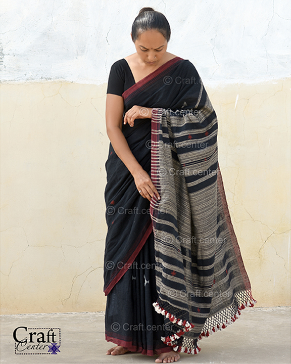 tussar bhujodi saree